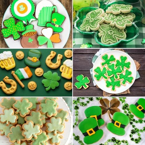 MAPVOLUT 12Pcs St Patricks Day Cookie Cutters Set