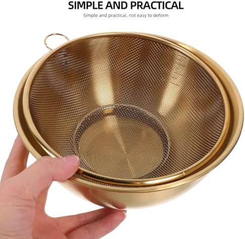 Sturdy Dual-Use Colander Strainer Basket for Efficient Cooking