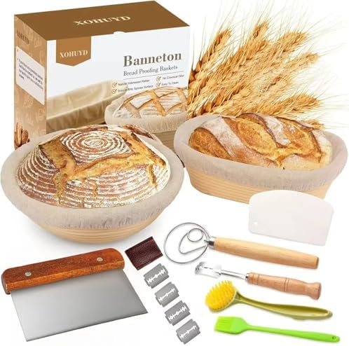 Perfect Sourdough Proofing Basket Set