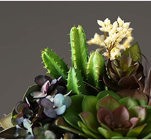 Modern Fake Succulents in Gray