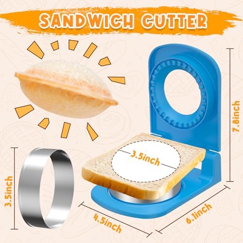 Effortless Lunch Time - Metal Sandwich Cutter