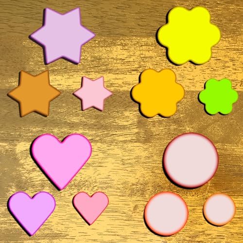 YXCLIFE Metal Cookie Cutters Set 12pc Heart Star Shapes for Perfect Cookies