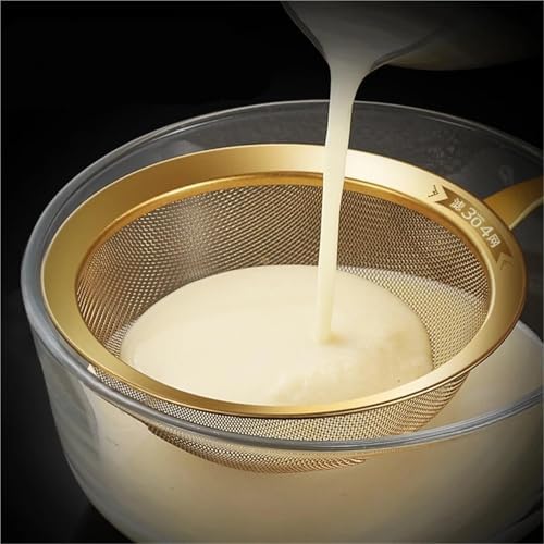 Stainless Steel Mesh Strainer with Wooden Handle for Cooking