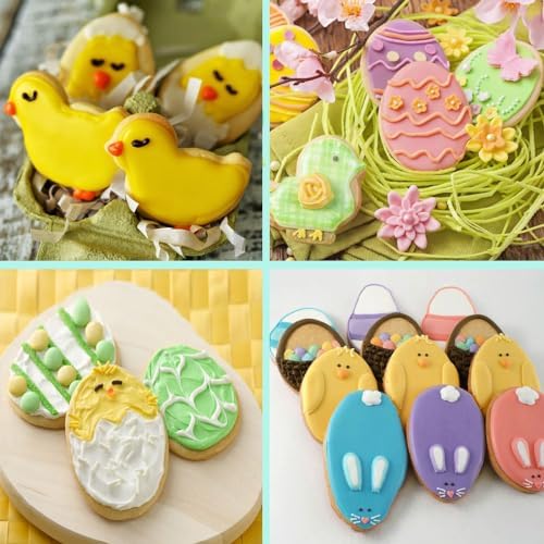 Fostudork Easter Cookie Cutters Set 5 Pcs
