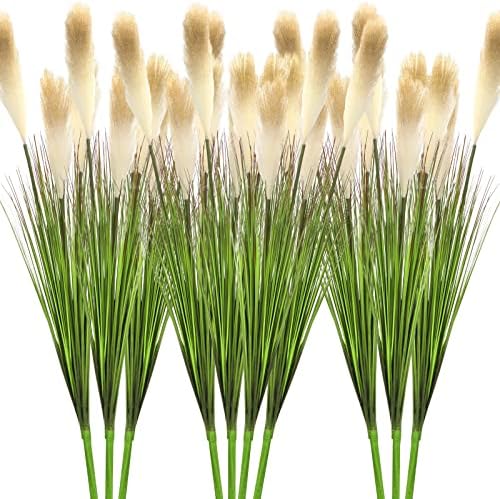 10-Piece 27-Inch Brown Onion Grass Fake Greenery Brown