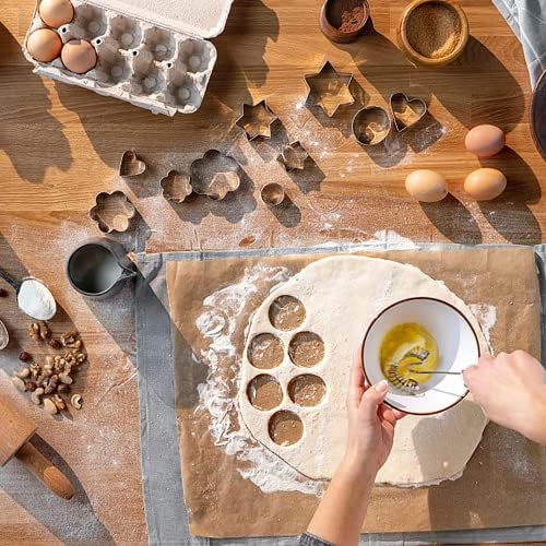 12-Piece Heart Star and Flower Cookie Cutters