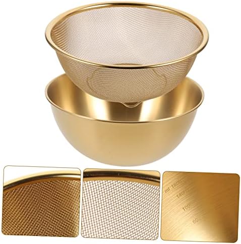 Stainless Steel Drain Basket for Kitchen Use Multipurpose Mesh Colander