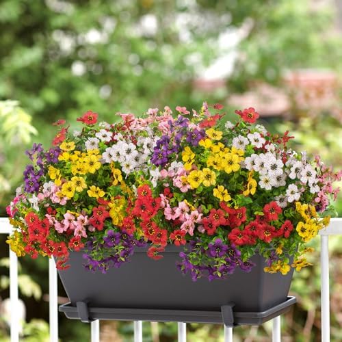 20-Bundle Artificial Flowers for Outdoor Use