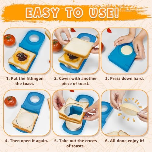 Effortless Lunch Time - Metal Sandwich Cutter