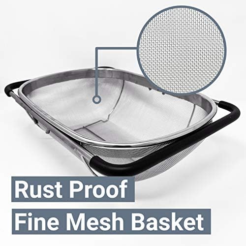 Makerstep Premium Over the Sink Colander with Expandable Design