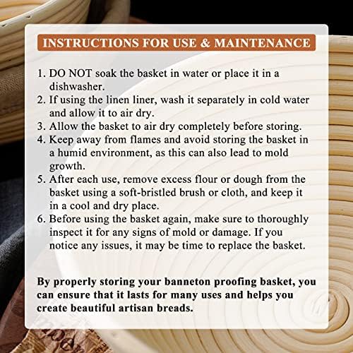 Banneton Proofing Basket Set for Artisan Bread Making