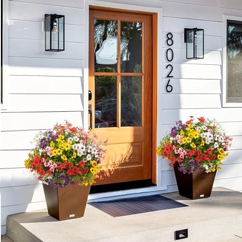20-Bundle Artificial Flowers for Outdoor Use