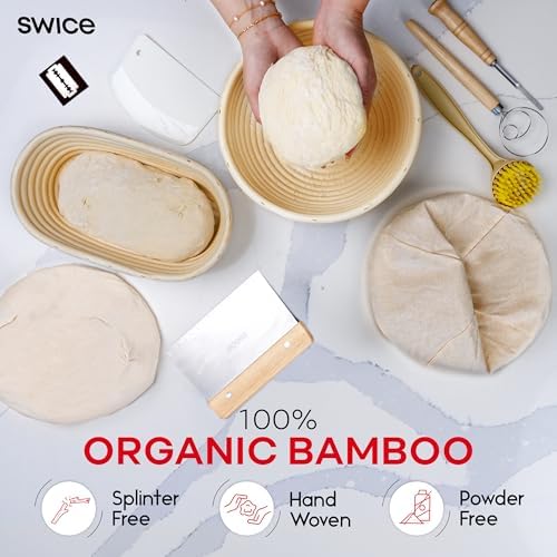 Swice 9-inch 10-inch Bread Proofing Basket Set