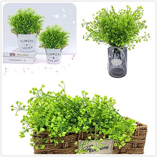 Genuine Plastic Shrubs Unique Fake Greenery for Home Garden More