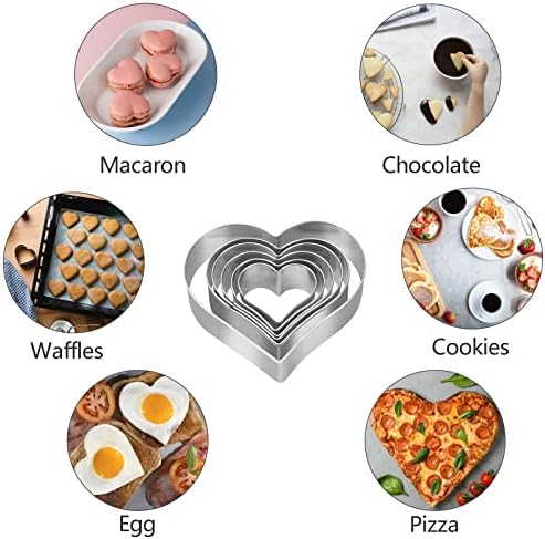 Heart Cookie Cutter Set 6 Pieces