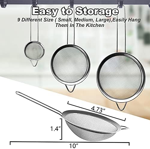 Anaeat Premium stainless steel colander with sturdy handle