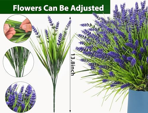 22 Pcs Artificial Plants Outdoor