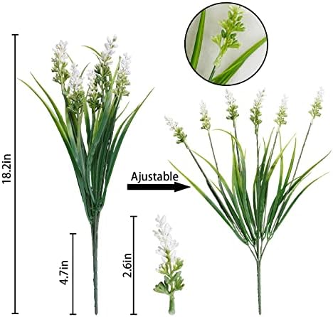 24-Bundle Realistic Synthetic Greenery for Outdoor Use