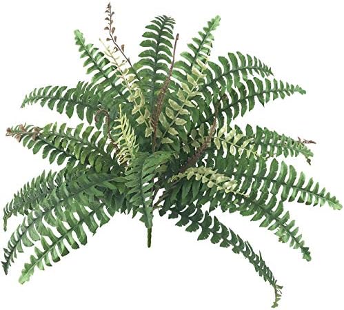 Beebel Artificial Boston Fern Plants 37 Fronds Greenery Bushes