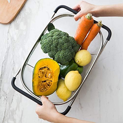 Expandable 2-Pack Strain Basket for Kitchen