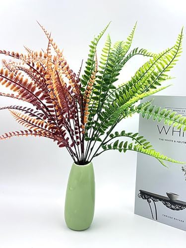 12pc Realistic Fake Plants Outdoor Decor