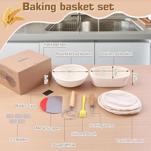 Perfect Bousand Sourdough Bread Proofing Set