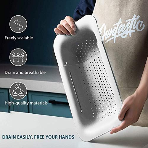 Collapsible Sink Colander White