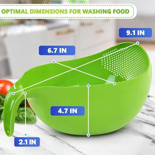 Effortless Rice Vegetable Washers with Handle