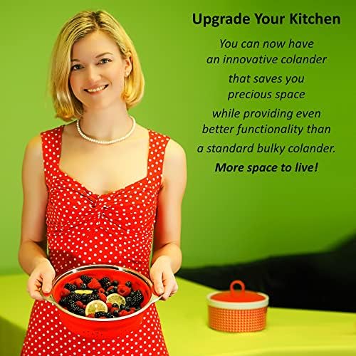 Collapsible Colander Funnel for RV Storage