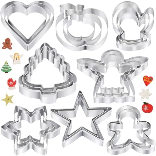 24-Piece Christmas Cookie Cutters Set