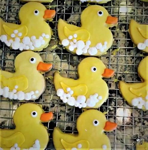 Adorable 4 Rubber Duck Cookie Cutter - Made in USA