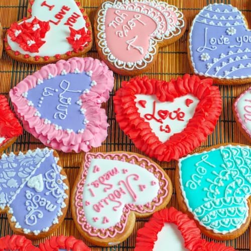 Love Baking Heart Cookie Cutter Set