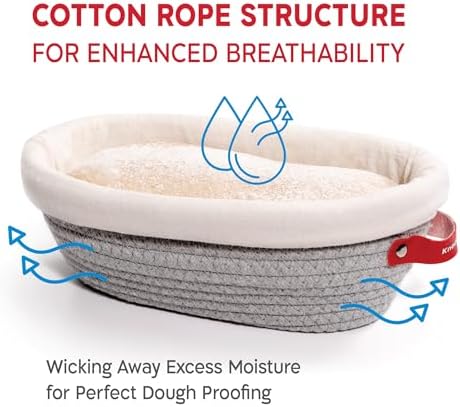 Elegant Sourdough Proofing Basket Set for Bakers