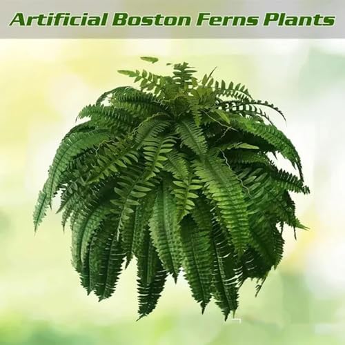 Generic Realistic Faux Boston Fern with 60 Leaves