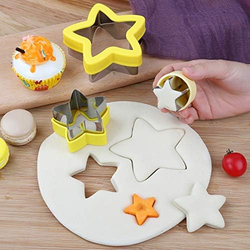 Gleaming Star Cookie Cutters Set for Creative Baking
