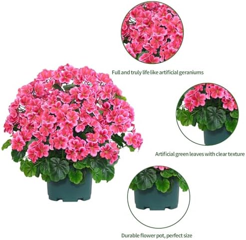 QIANYUN 20 Artificial Topiary Dark Pink