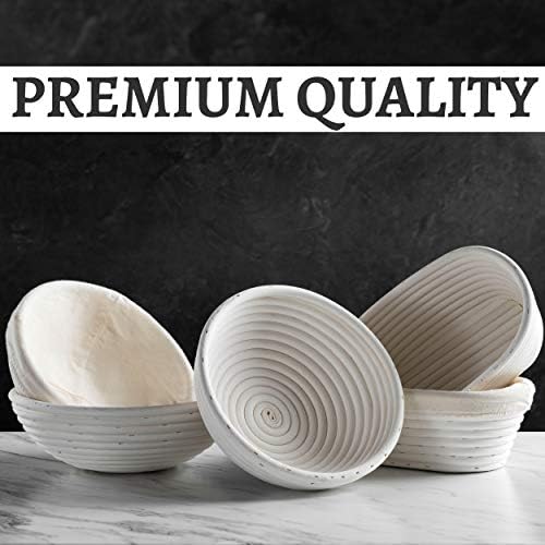 Perfectly Crafted Banneton Bread Proofing Basket Set for Sourdough