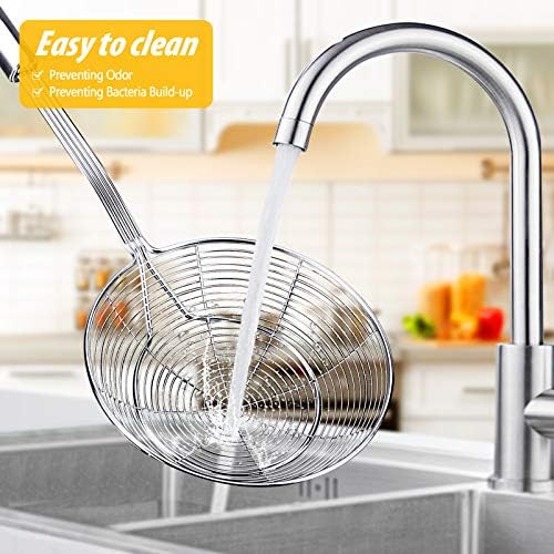 Pack of 2 Large Spider Strainer Stainless Steel Kitchen Utensils