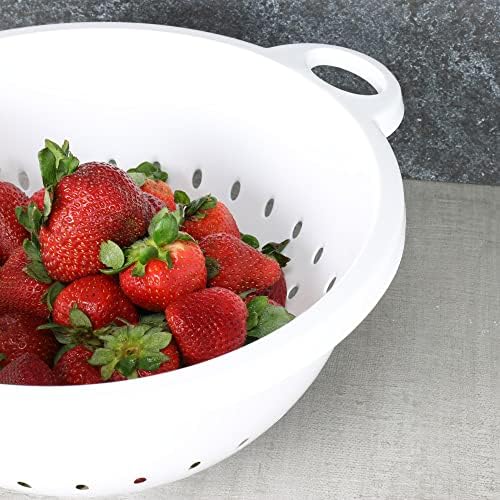 High-Quality Chef Craft Select Plastic Deep Colander 11x5 inch 5 Quart White