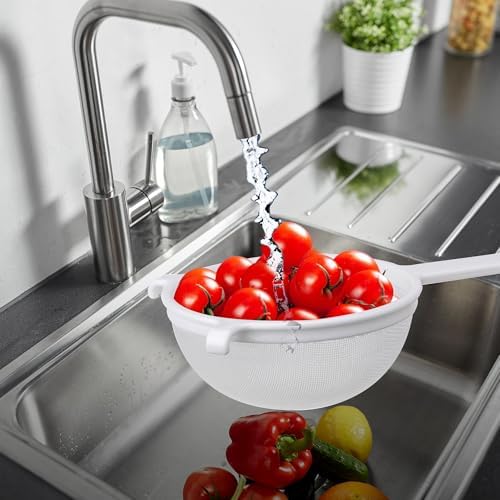 HIC Double-Ear Fine Mesh Strainer BPA-Free 7-Inch Colander