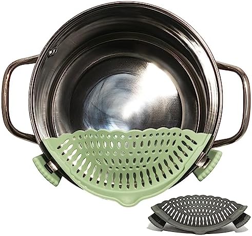 2-Piece Silicone Strainer Non-Toxic Choice
