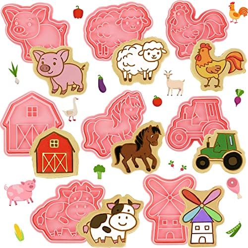 Cunhill Farm Animal Cookie Cutters Set - 8 PC