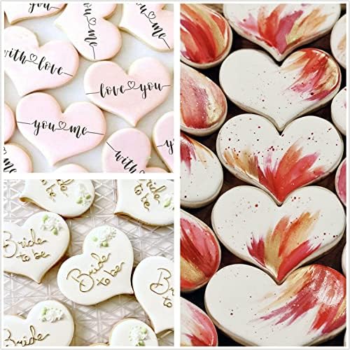 Valentines Day Heart Cookie Cutters 5-Piece Set for Baking and Crafts