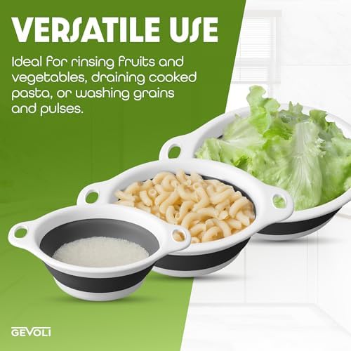 Collapsible Colander Set for Kitchen Use