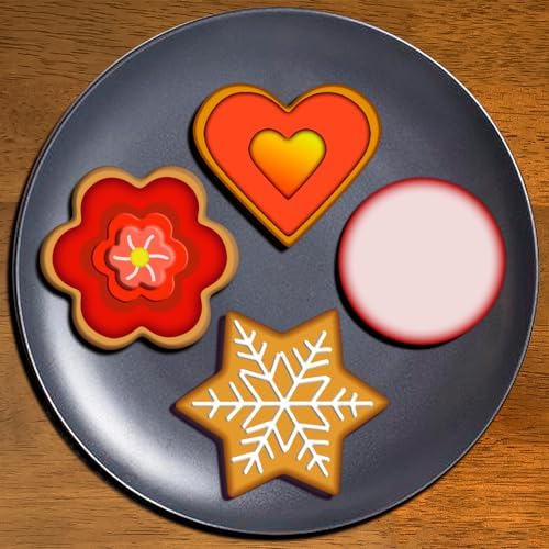 YXCLIFE Metal Cookie Cutters Set 12pc Heart Star Shapes for Perfect Cookies