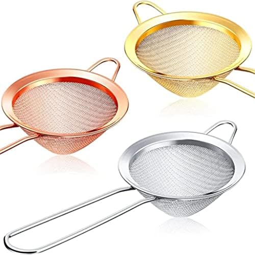 Stainless Steel Bar Strainer with Silver Finish
