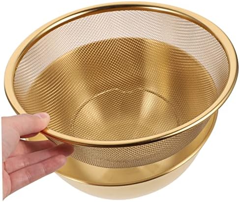 Stainless Steel Drain Basket for Kitchen Use Multipurpose Mesh Colander