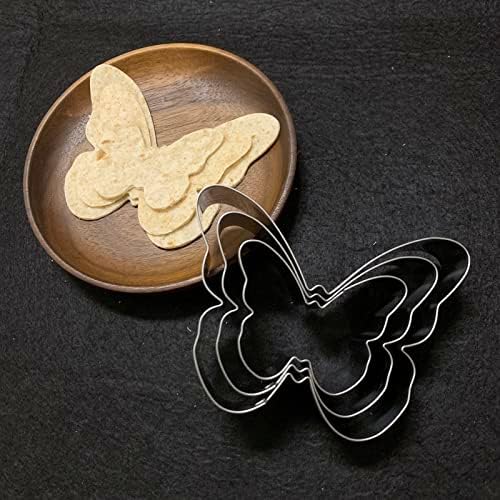 LUBTOSMN Butterfly Cookie Cutter Set - 3-Piece Set 39x31x24