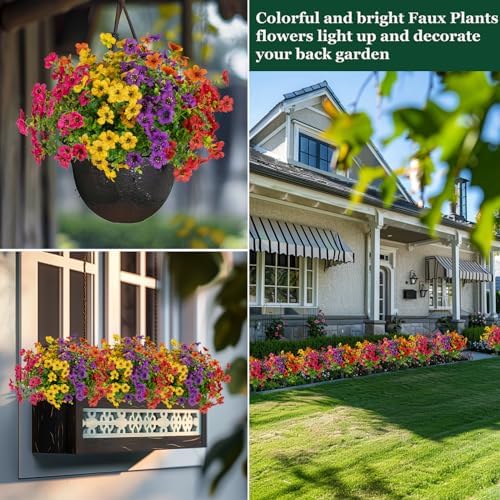 10 x 10 artificial faux flowers for outdoor use