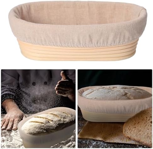 12 Set Bread Proofing Baskets Professional Baking Kit for Sourdough French Bread